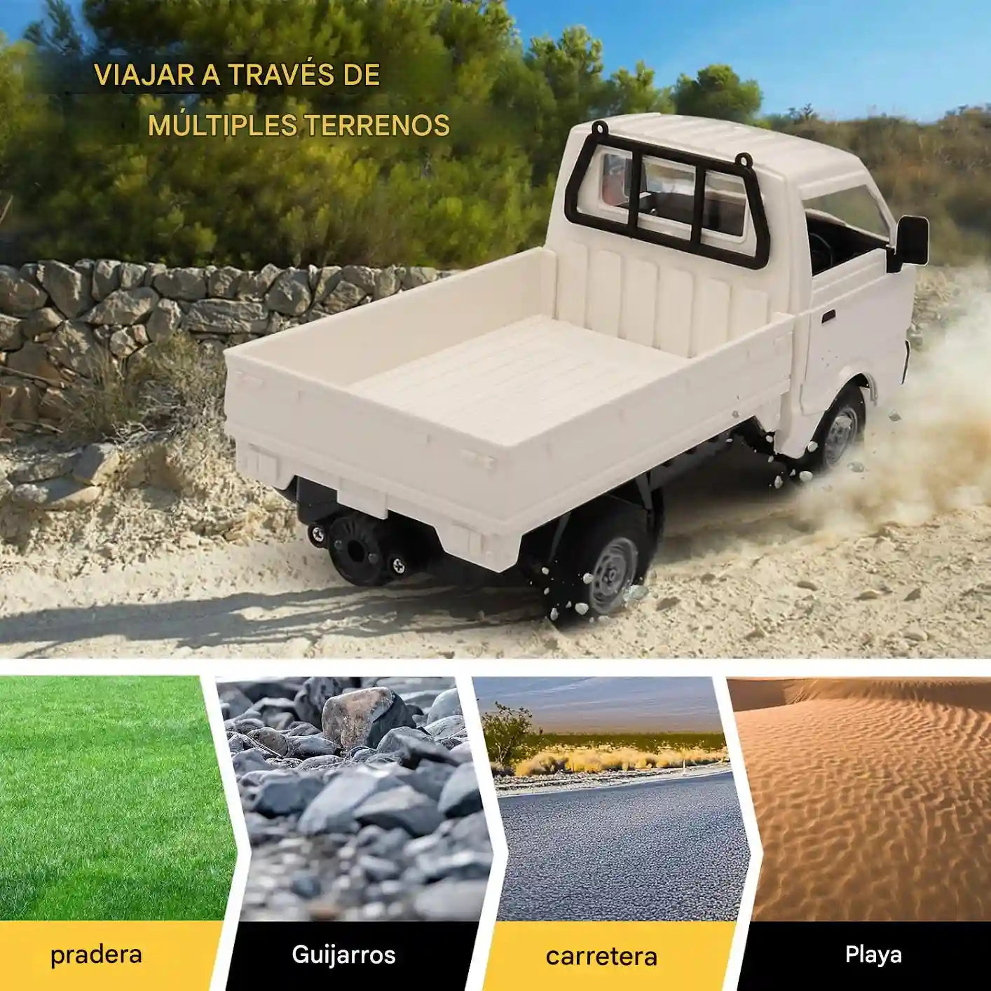 ¡El regalo del año para tus hijos! Rock Crawler 4WD: Diversión real. Incluye control, batería recargable y mini cajas.