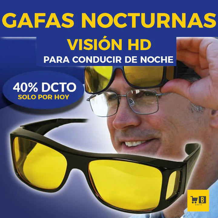 2x1 Gafas Lentes Hd Vision: Conduce con Confianza y Sin Reflejos Molestos a Cualquier Hora del Día