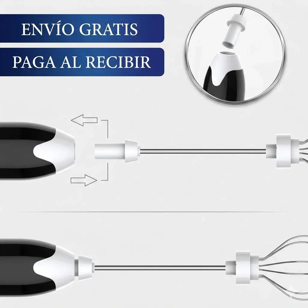 Batidor Espumador Pro-Mix™: Disfruta de un Café de Especialidad en Casa en Solo 15 Segundos.
