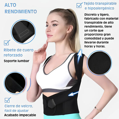 CORRECTOR DE POSTURA ANTI-JOROBA Y FAJA LUMBAR