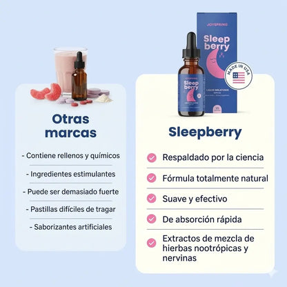 SleepBerry de JoySpring: El apoyo natural para dulces sueños.