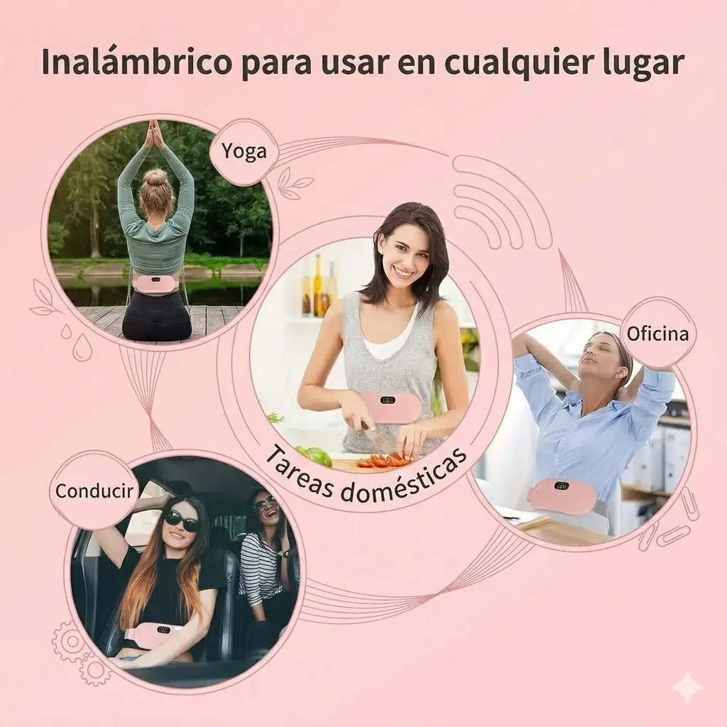 CALMABELT™  - Masajeador térmico para cólicos menstruales