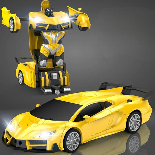 Carro Transformer con sensores SIN CONTROL REMOTO, para niños de 3 a 10 años. Se envían colores aleatorios entre amarillo, azul y rojo.