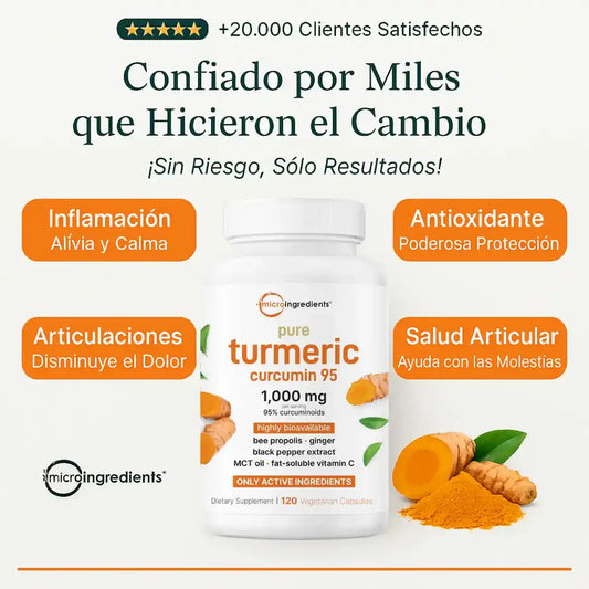 Tumeric: Cúrcuma Premium con BioPerine, Apoyo Natural para tus Articulaciones y Movilidad