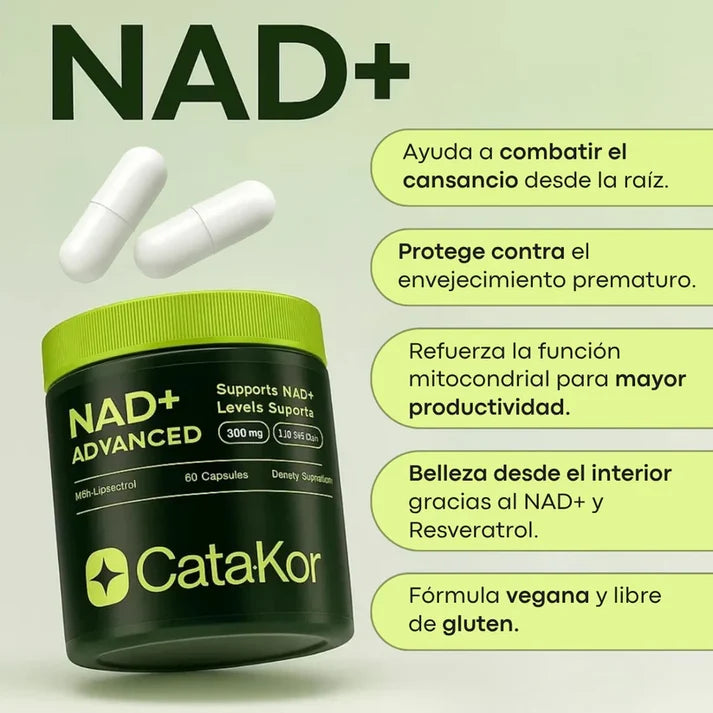 Cata-Kor | NAD+ para Antienvejecimiento, Energía y Concentración