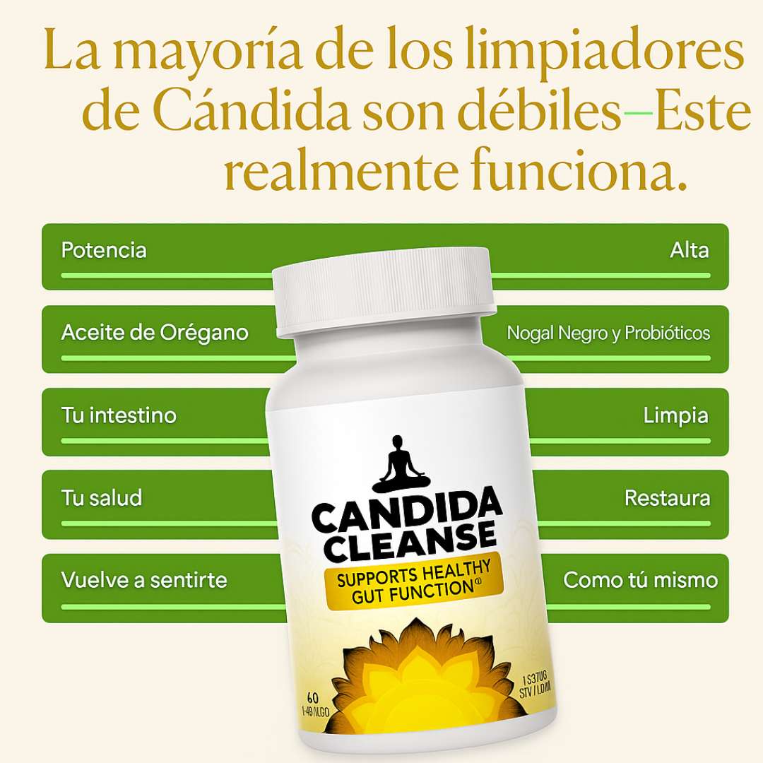 OFERTA 2X1 Candida Cleanse 1000Mg ORIGINAL – 60 Cápsulas 🌿