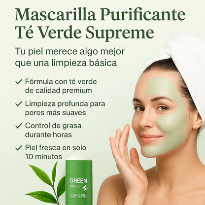 3X1 Mascarilla purificante de Té Verde - GreenPure Stick