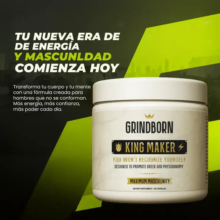 KING MAKER- MEJORA EL RENDIMIENTO FÍSICO Y AUMENTA LOS NIVELES NATURALES DE TESTOSTERONA💪🔥