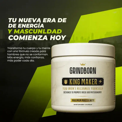 KING MAKER- MEJORA EL RENDIMIENTO FÍSICO Y AUMENTA LOS NIVELES NATURALES DE TESTOSTERONA💪🔥