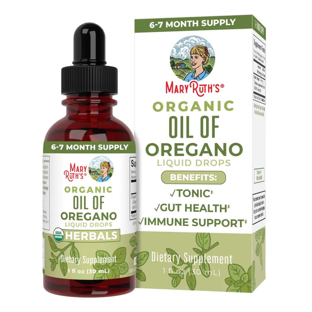 MaryRuth's, Gotas De Aceite De Orégano orgánico, elimina el hongo cándida e helicobacter pylori