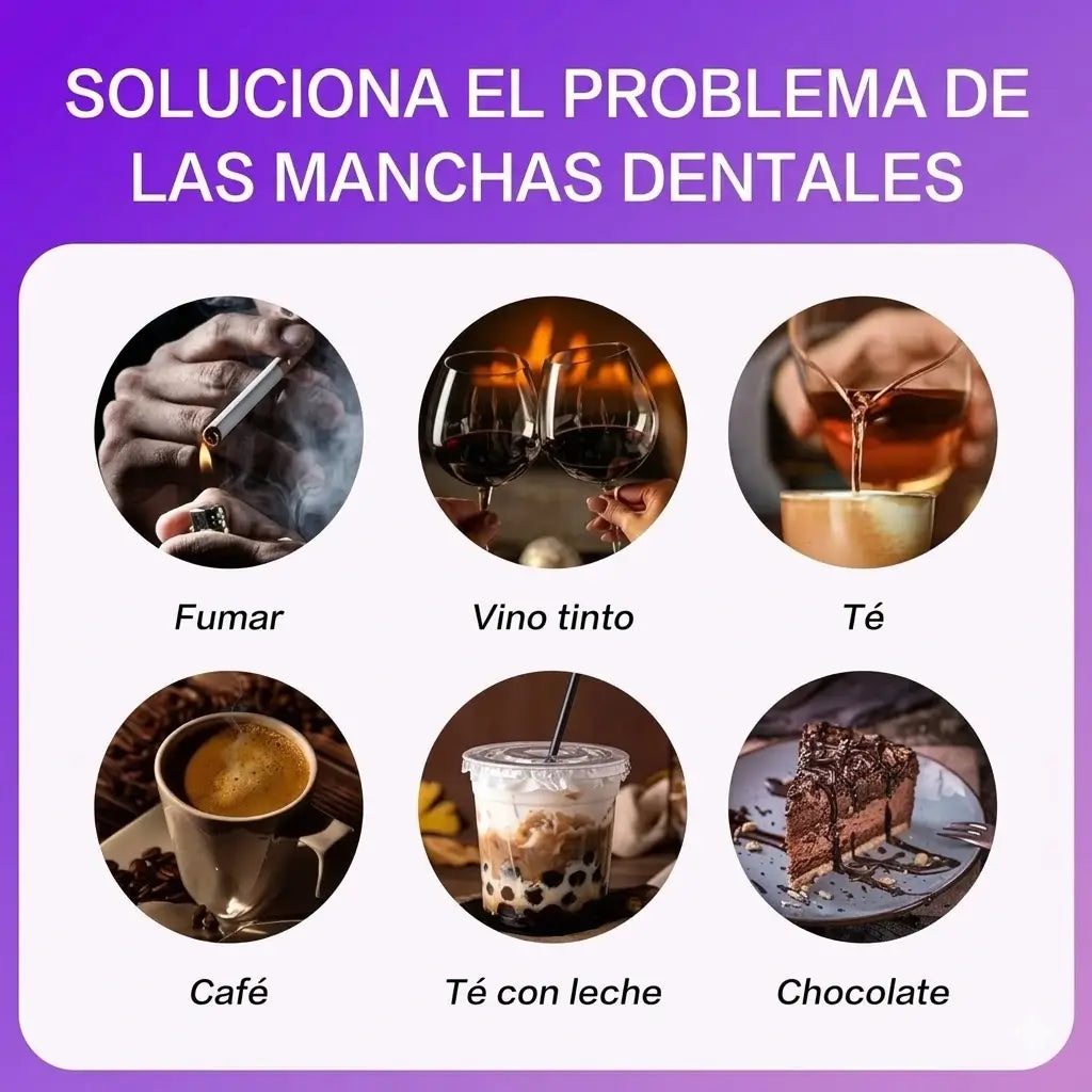 Pasta de dientes púrpura con tecnología corrector de color EHOHE