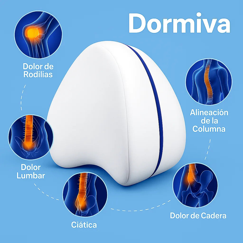 Duerme sin dolor con Dormiva® Cojín Ortopédico