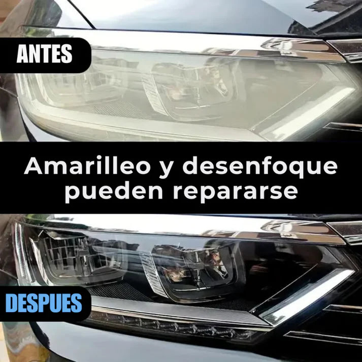 REPARADOR DE FAROS – Claridad restaurada, brillo renovado y conducción más segura en minutos