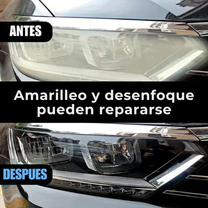 REPARADOR DE FAROS – Claridad restaurada, brillo renovado y conducción más segura en minutos