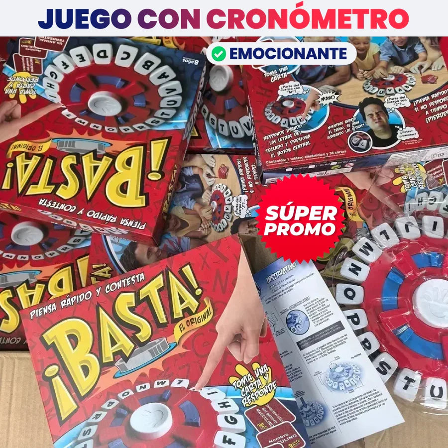 ¡BASTA! - JUEGO DE PALABRAS RÁPIDO, EDUCATIVO Y DIVERTIDO