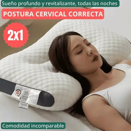 DELUXE ERGONOMIC PLUS Almohada Ortopedica 3d Con Alineación Cervical Perfecta