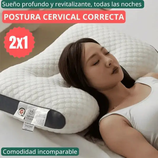 DELUXE ERGONOMIC PLUS Almohada Ortopedica 3d Con Alineación Cervical Perfecta