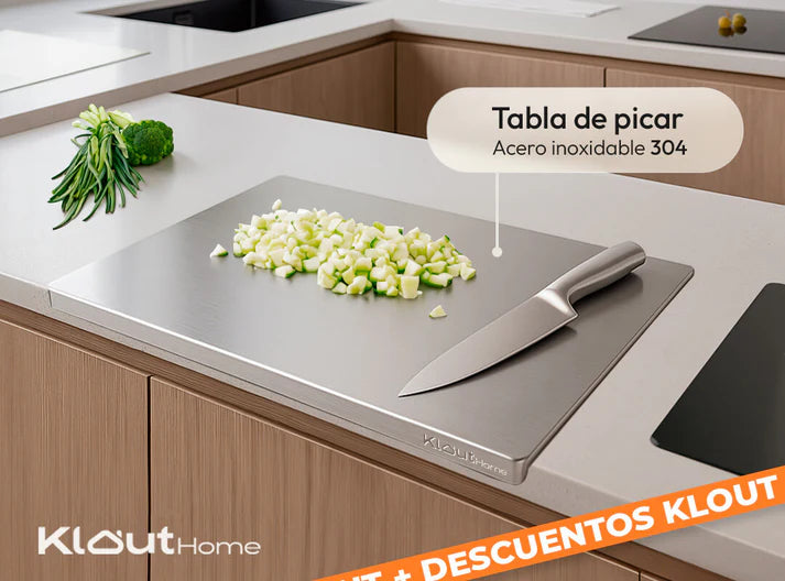 Tabla de Acero Inoxidable Premium: La solución definitiva para una cocina higiénica, libre de olores y bacterias