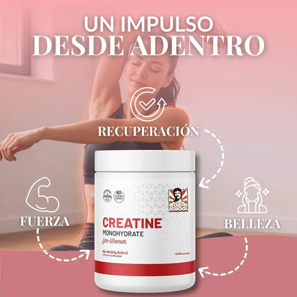 Creatine Pure Premium® Especial Mujeres - 💖 Más Energía. Mejor Recuperación. Músculos Firmes