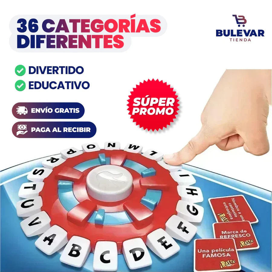 ¡BASTA! - JUEGO DE PALABRAS RÁPIDO, EDUCATIVO Y DIVERTIDO