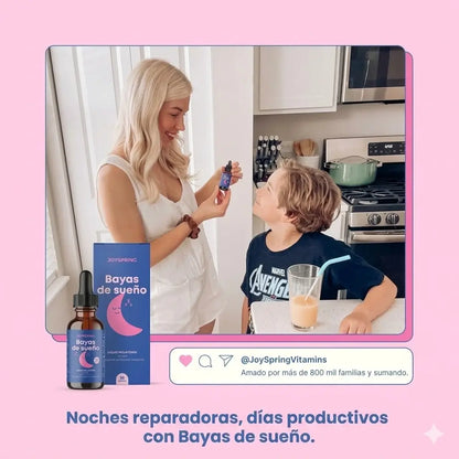 SleepBerry de JoySpring: El apoyo natural para dulces sueños.