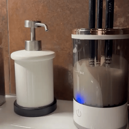 BrushClean Pro - LIMPIADOR ELÉCTRICO DE BROCHAS DE MAQUILLAJE