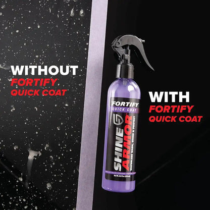 SHINE ARMOR CAR KIT COMPLETO - Recubrimiento cerámico 3 en 1 con 2 paños de microfibra premium.