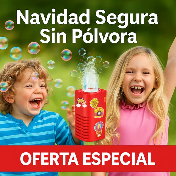 Máquina de burbujas automática, vive la navidad de una maneja diferente