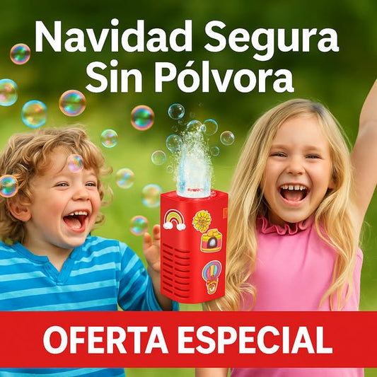 Máquina de burbujas automática, vive la navidad de una maneja diferente