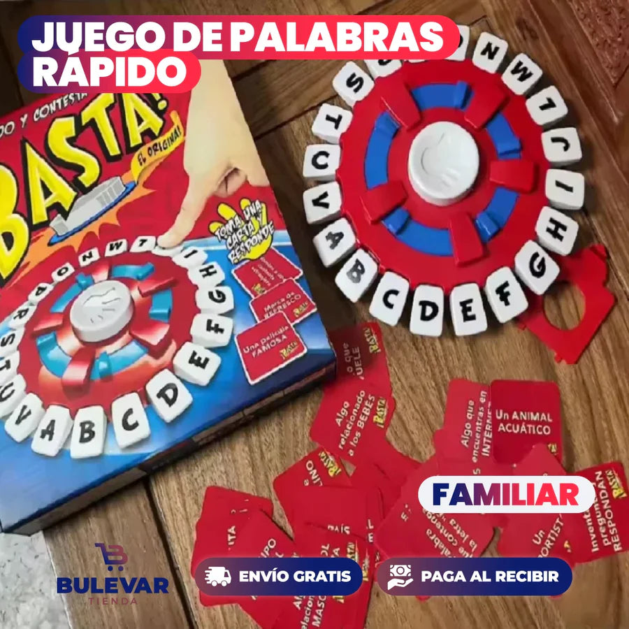 ¡BASTA! - JUEGO DE PALABRAS RÁPIDO, EDUCATIVO Y DIVERTIDO
