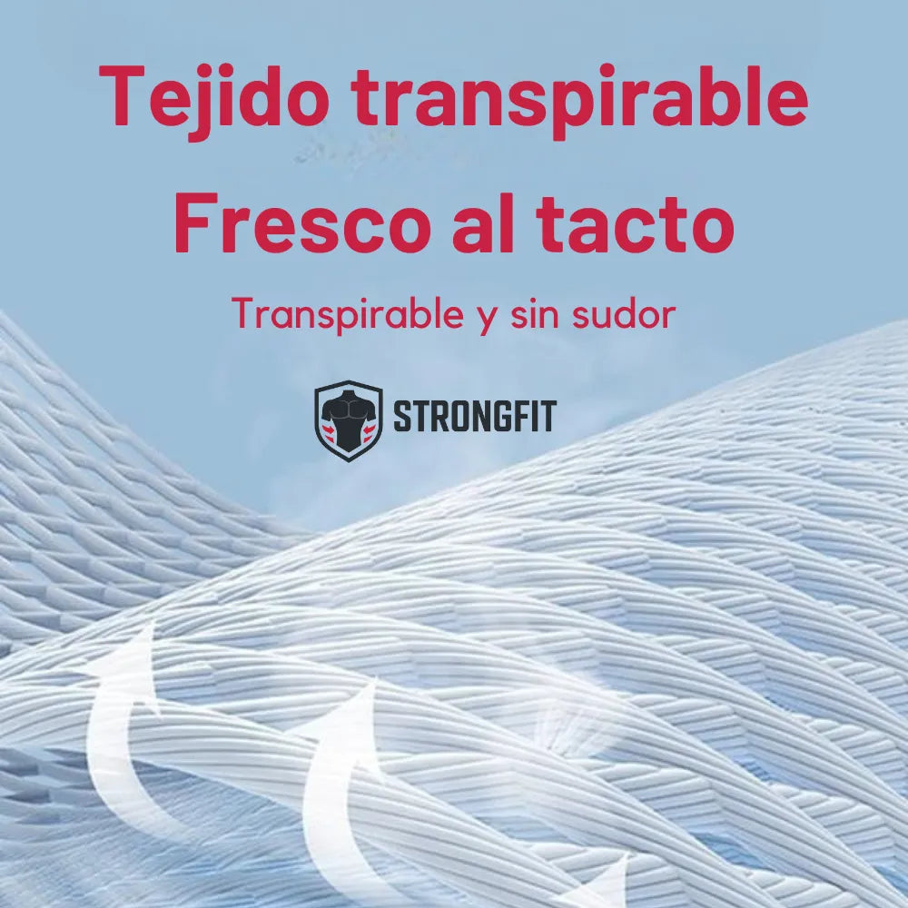 2 Camisillas de Compresión StrongFit. Colores Negra y Blanca (Se envía al AZAR).