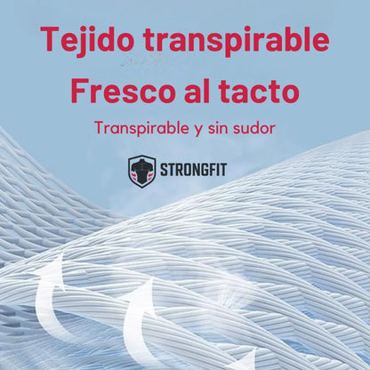 2 Camisillas de Compresión StrongFit. Colores Negra y Blanca (Se envía al AZAR).