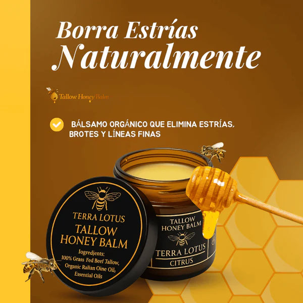 Tallow Honey Balm™ Bálsamo Orgánico de Sebo de Res y Miel Hidratación Ancestral