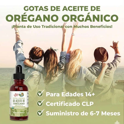 MaryRuth's, Gotas De Aceite De Orégano orgánico, elimina el hongo cándida e helicobacter pylori