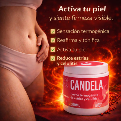 CANDELA™ Crema 300 ML - Piel firme Sin estrías y celulitis 🔥🔥