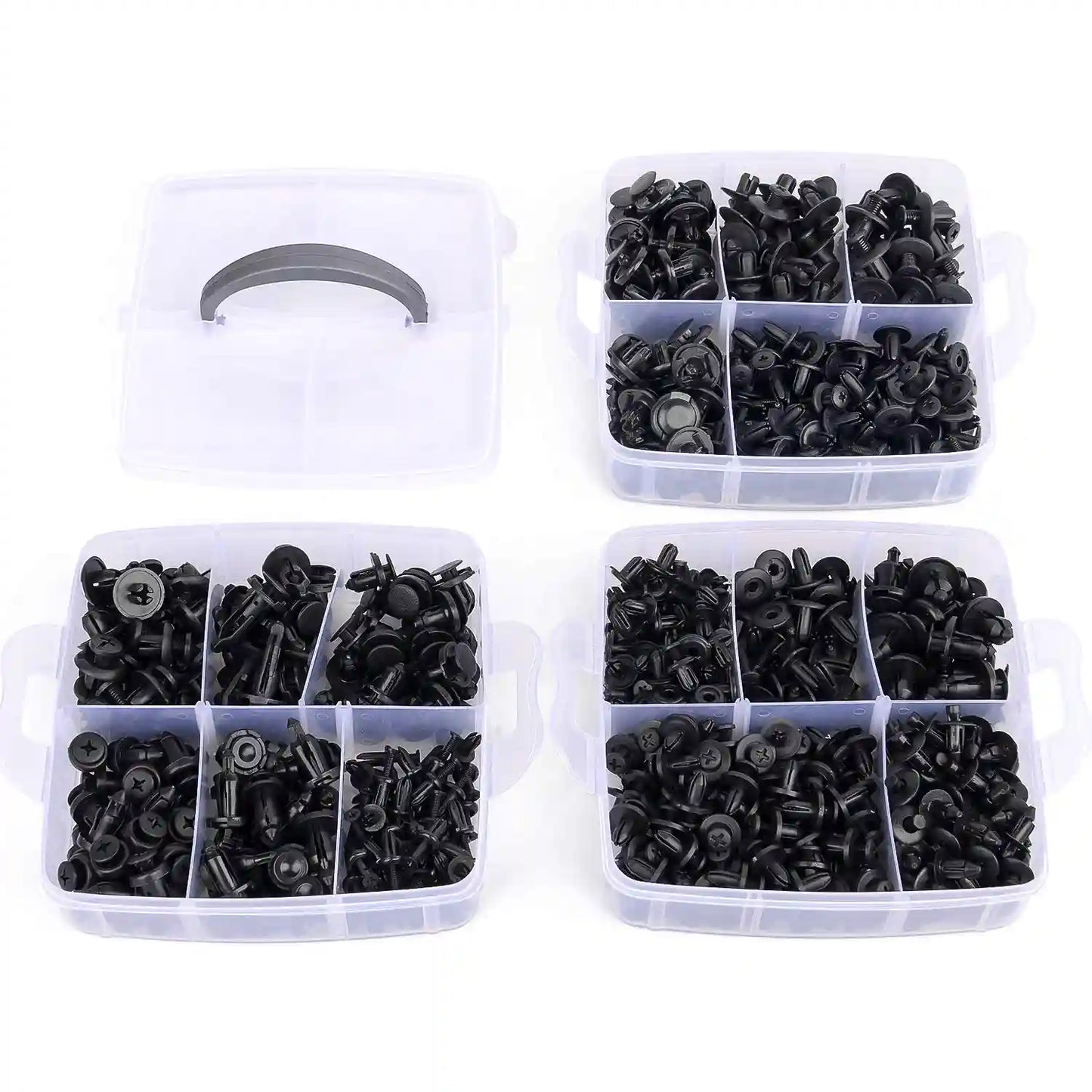 Kit Maestro de Carrocería: 620 Clips Automotrices Universales + Herramientas de Precisión
