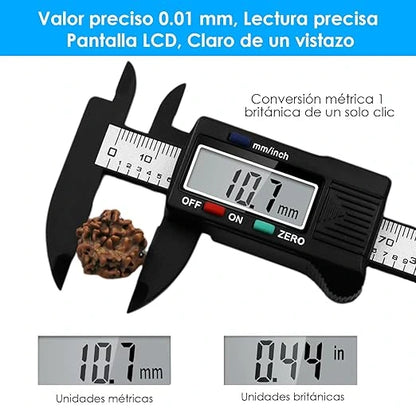 Calibrador Digital Pro™: Precisión Milimétrica y Lectura Instantánea