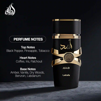 Lattafa Asad 100 ml – Aroma de hombre que deja huella desde el primer paso