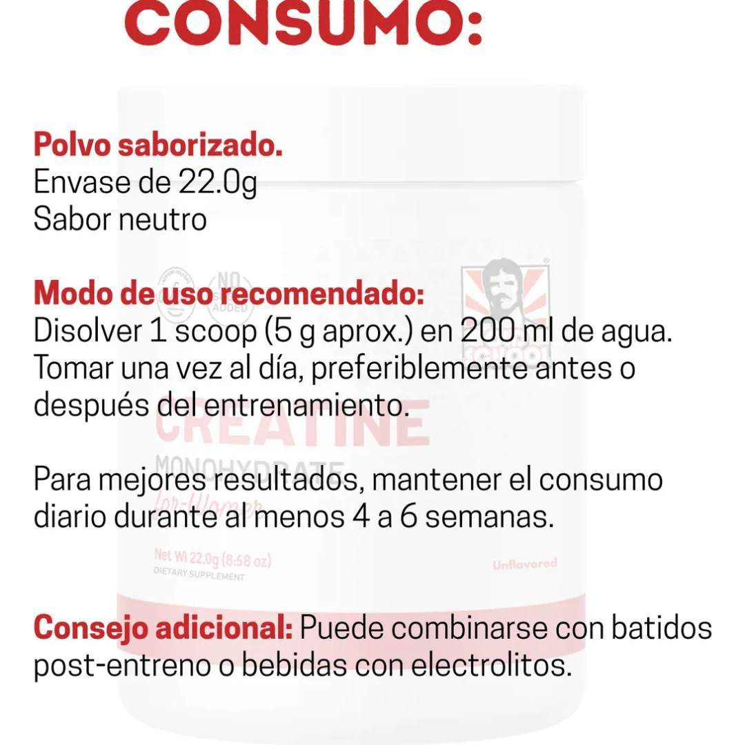 Creatine Pure Premium® Especial Mujeres - 💖 Más Energía. Mejor Recuperación. Músculos Firmes