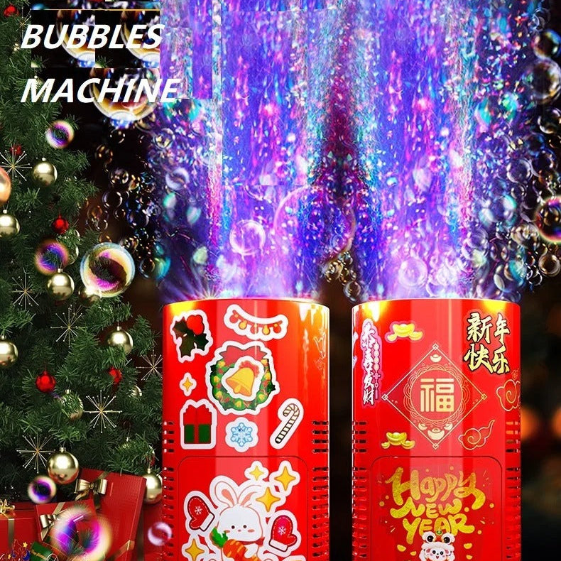 Máquina de burbujas automática, vive la navidad de una maneja diferente