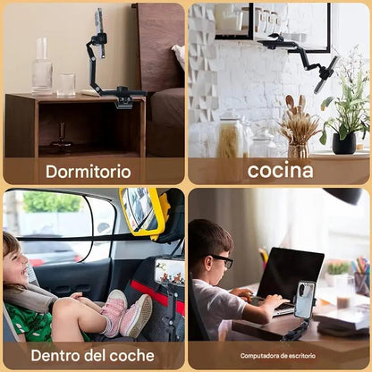 Safe View: Soporte 360° para Celular en Parasol: Manejá Seguro y con Todo a la Vista