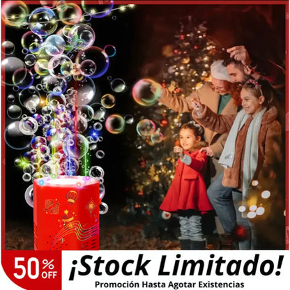 Máquina de burbujas automática, vive la navidad de una maneja diferente