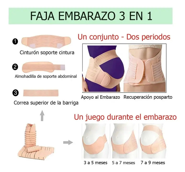Bluelander Faja de soporte para Embarazo