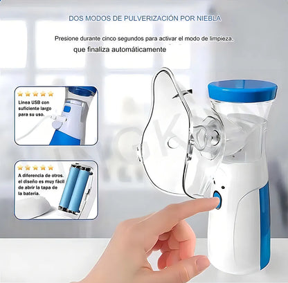 Nebulizador Ultrasónico Portátil: Respira con Libertad en Cualquier Lugar