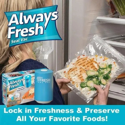 Sellador al vacío, Conserva tu comida hasta 5 veces más tiempo, incluye 6 bolsas reutilizables