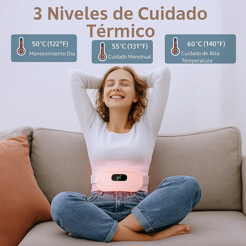 CALMABELT™  - Masajeador térmico para cólicos menstruales