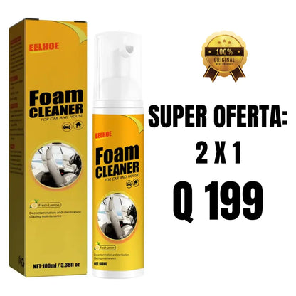 2X1 Foam Cleaner ¡El espumador que recupera tu auto y tu casa al instante: limpieza profunda!