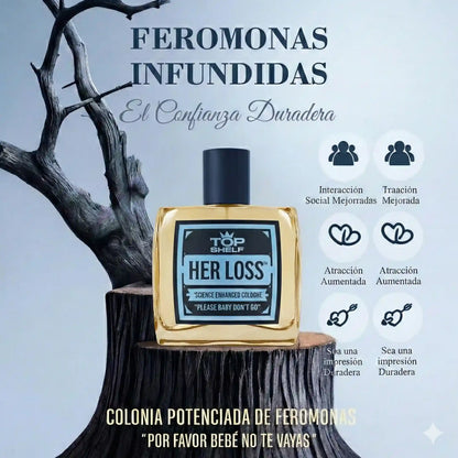 Her Loss®: ¡Deja de ser Invisible! - Perfume con Feromonas para Hombres 💎