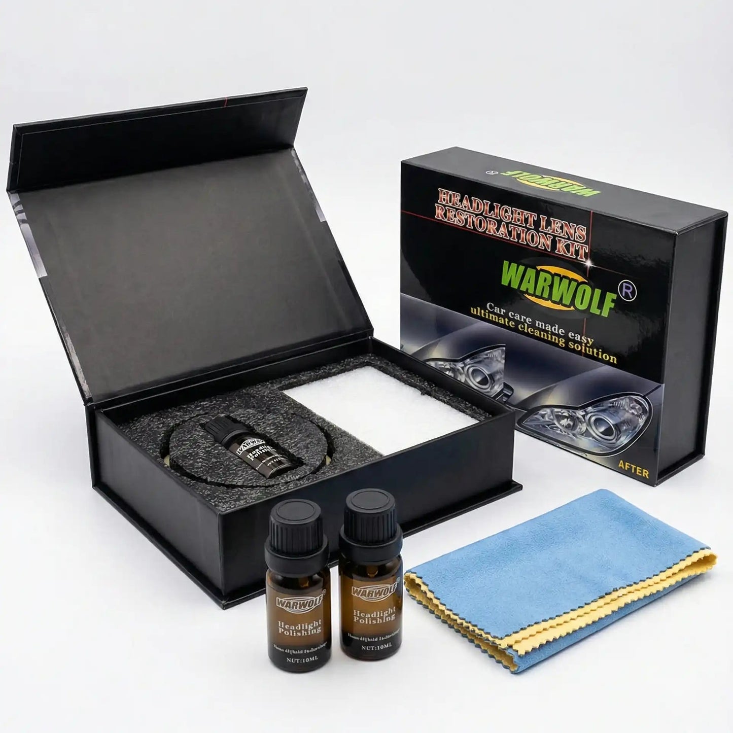 REPARADOR DE FAROS – Claridad restaurada, brillo renovado y conducción más segura en minutos