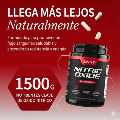 Potenciador de Óxido Nítrico Snap: Dale vida a tu corazón y potencia a tus músculos